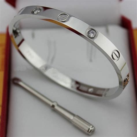 replica cartier love bracelet white gold|cartier love bracelet copy.